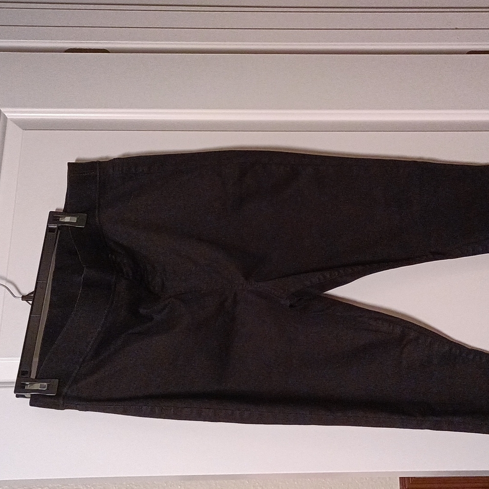 Black twill stretch pant